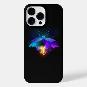 Coque Pour Pour iPhone 14 Pro Max Neon Firefly sur noir