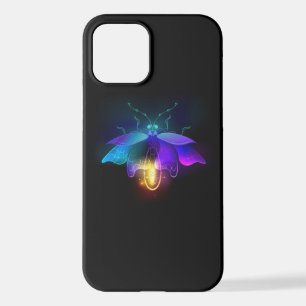 Coque iPhone 12 Neon Firefly sur noir