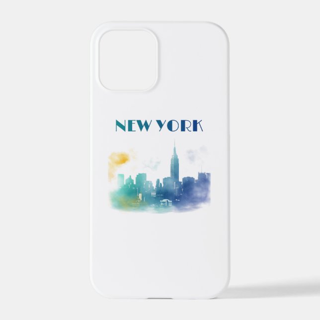 Coque iPhone New York City Skyline NYC Travel America Liberty (Verso)