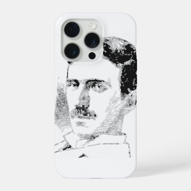 Coque iPhone Nikola Tesla Face (Verso)