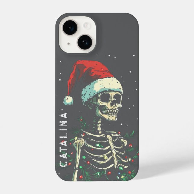 Coque iPhone Noël Éffrayant personnalisé (Verso)