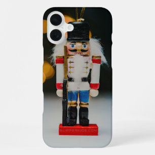 Coque iPhone 16 Plus Noël SlipperyJoe nutcracker figurine ornement