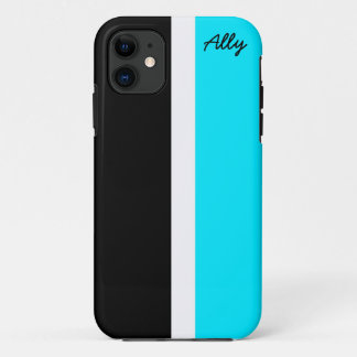 Coque iphone noir et par bleu en coupe