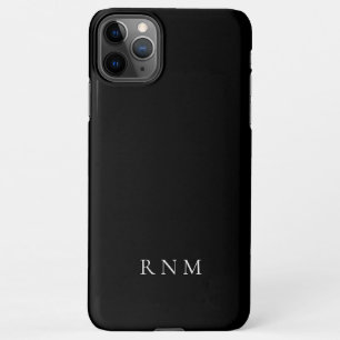 Coque iPhone 11Pro Max Noir le plus profond du budget avec nom ou jeu de