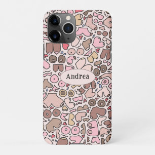 Coque iPhone 11Pro Nom motif mammaire neutre