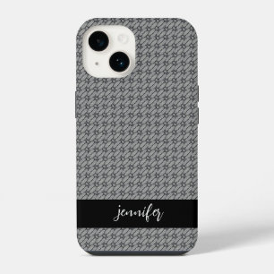 Coque Pour iPhone 14 nom personnalisable motif concret abstrait