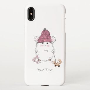 Coque iPhone XS Max Nom personnalisé du petit hamster