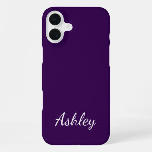 Coque iPhone 16 Plus Nom personnalisé Élégant Moderne Minimaliste 