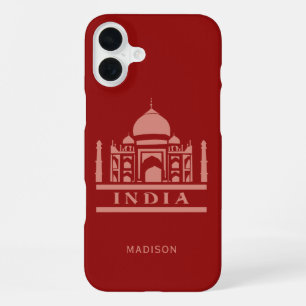 Coque iPhone 16 Plus Nom personnalisé et couleur INDE
