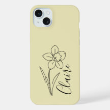 Nom personnalisé Jonquille de mars Fleur de naissa