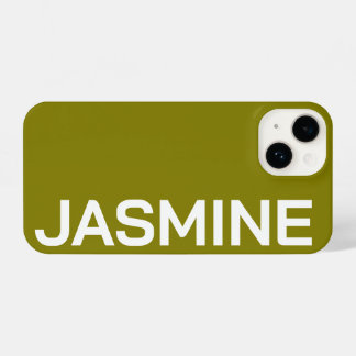 Coque Pour iPhone 14 Nom personnalisé Simple Monogramme minimal Moderne