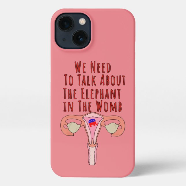 Coque iPhone Nous devons parler de l'éléphant dans le ventre (Verso)