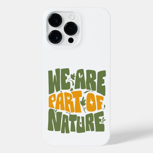 COQUE iPhone NOUS FAISONS PARTIE DE LA NATURE (Verso)