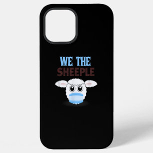 Coque iPhone 12 Pro Max Nous sommes les moutons mouton drôle avec masque