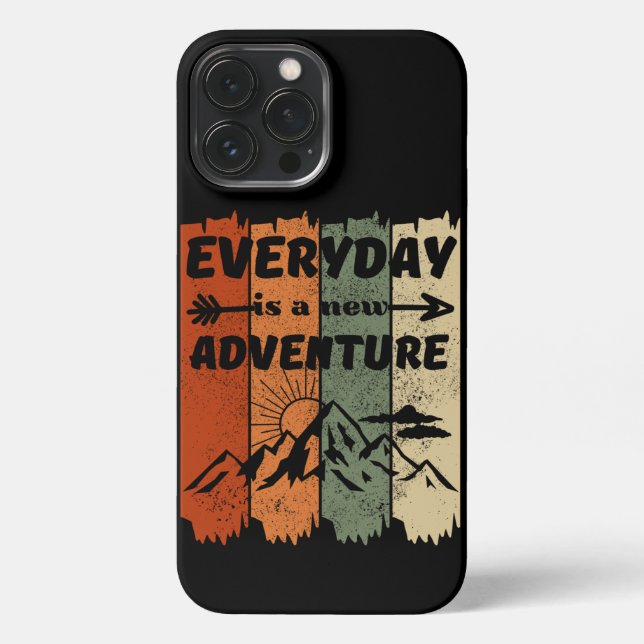 Coque iPhone Nouveau randonnée aventure amoureux cadeau retro m (Verso)