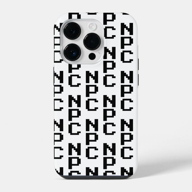 Coque iPhone NPC - Caractère non jouable (Verso)
