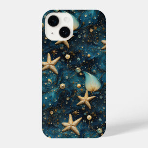 Coque Pour iPhone 14 Ocean Starfish Motif iPhone 14 Slim Fit Coque