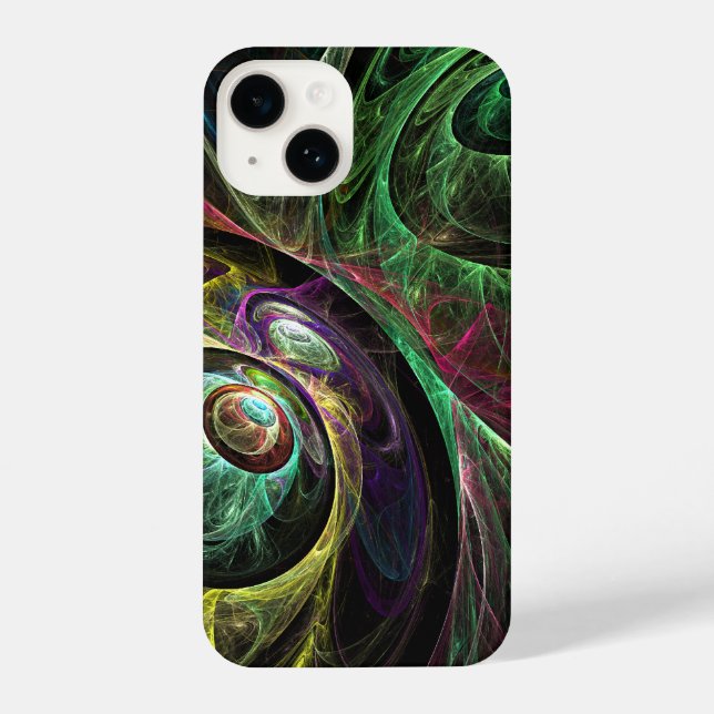 Coque iPhone OEil aux yeux Art Abstrait (Verso)