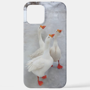 Coque iPhone 12 Pro Max Oie blanche