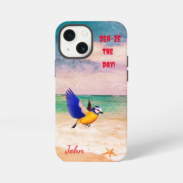 Coque iPhone Oiseau de mer pittoresque (Verso)