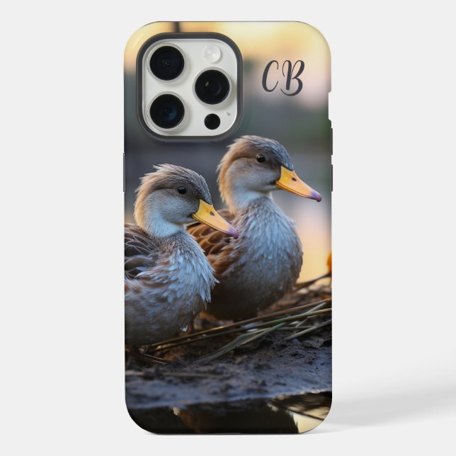 Coque iPhone Oiseaux Canards Oiseaux Faune Nature Art animal (Verso)