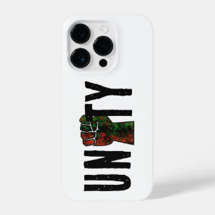 Coque Pour iPhone 14 Plus orgueil noir poing vert rouge pan drapeau africain