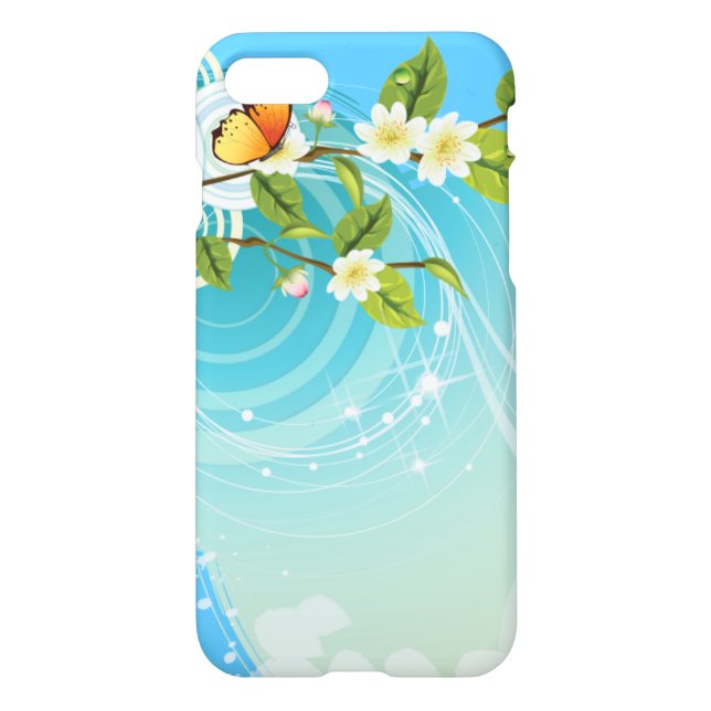 Coque iPhone Ornement du jour d'été (Dos)