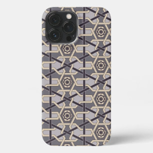 Etui iPhone 13 Pro Max Ornement oriental ethnique Broderie décoration Mot
