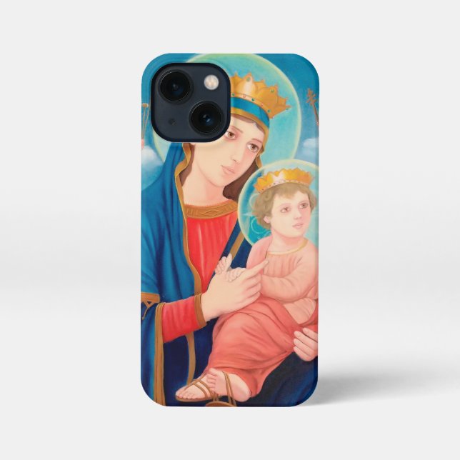 Coque iPhone Our Lady of Perpetual Help Catholic (Verso)