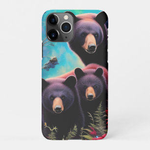 Coque iPhone 11Pro Ours de Momma et petits