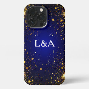 Etui iPhone 13 Pro Paillettes et scintillements dorés