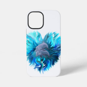 Coque iPhone 12 Mini Paire de dauphins