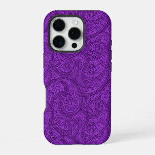 Coque iPhone 16 Pro Paisley Violet