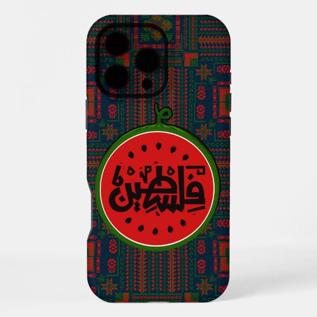 Coque iPhone Palestine watermelon-Palestine Arabe mot"français" (Verso)