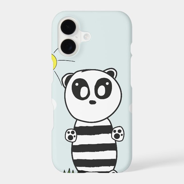 Coque iPhone Panda Kids (Verso)