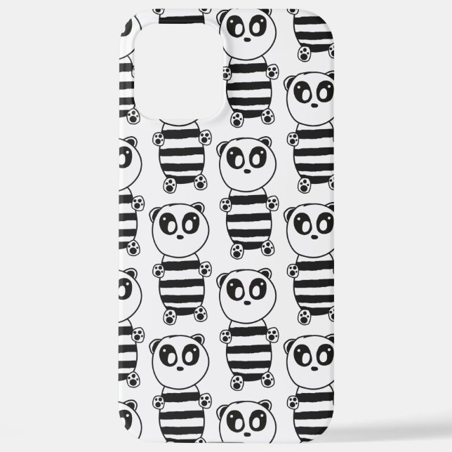 Coque iPhone Panda Kids (Verso)