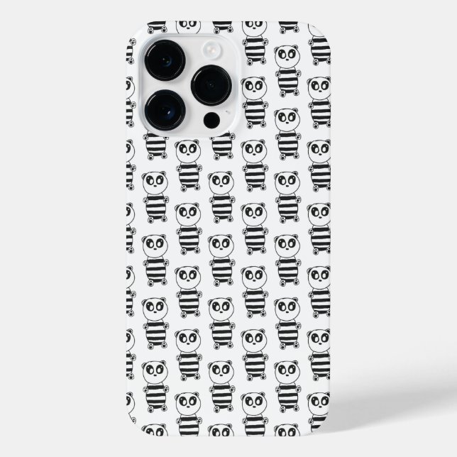 Coque iPhone Panda Kids (Verso)