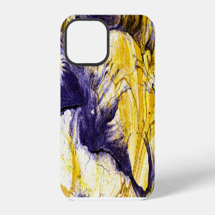 Coque iPhone 12 Papier Marbré : Art Acrylique Lumineux