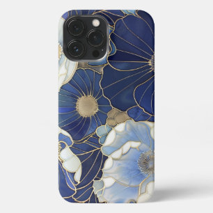 Etui iPhone 13 Pro Max Papillons bleus Vintages inspirés