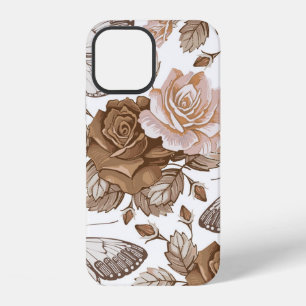 Coque iPhone 12 Papillons sans couture papillons insecte voler. Fl