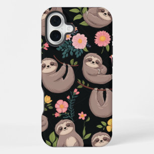 Coque iPhone 16 Plus Parcelles de sommeil et rêves floraux