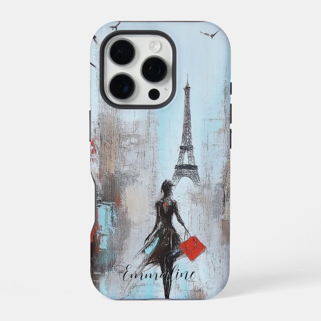 Coque iPhone Paris Bound Woman (Verso)