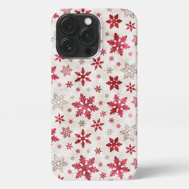 Coque iPhone Parties scintillant de Noël Snowflakes Toutes les  (Verso)