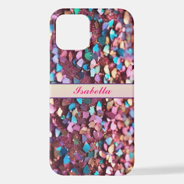 Coque iPhone Parties scintillant Opal Collection holographique  (Verso)
