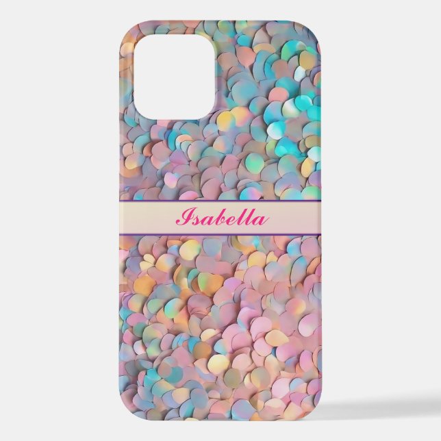 Coque iPhone Parties scintillant Opal Holographie Collection mo (Verso)