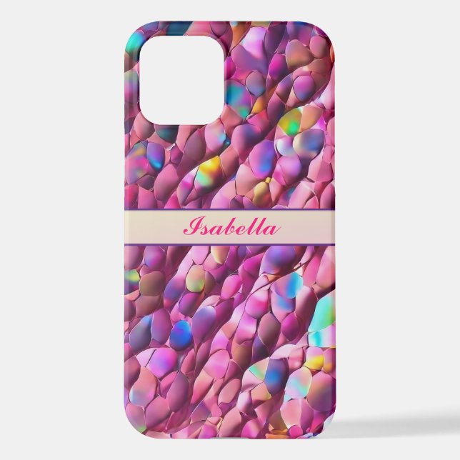 Coque iPhone Parties scintillant Opal Holographique Collection  (Verso)