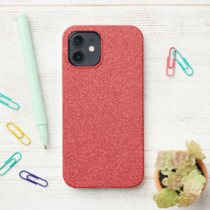 Coque iPhone 12 Parties scintillant rouge, étincelle, Arrière - pl
