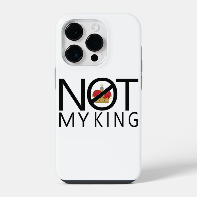 Coque iPhone Pas mon roi (Verso)