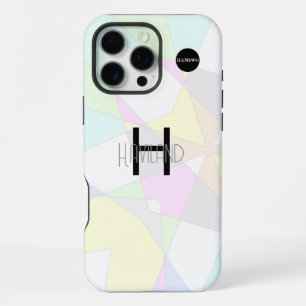 Coque iPhone 16 Pro Max Pastel Abstract Design Téléphone cellulaire boîtie