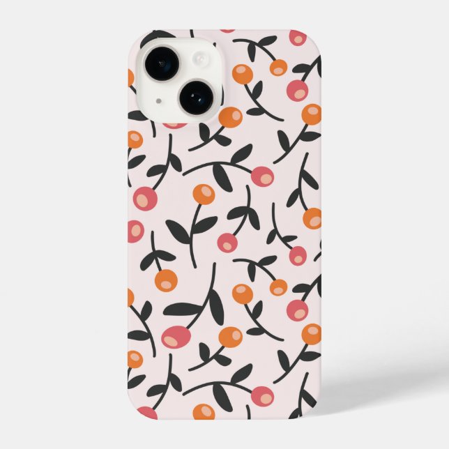 Coque iPhone Pastel Floral Bud motif botanique (Verso)
